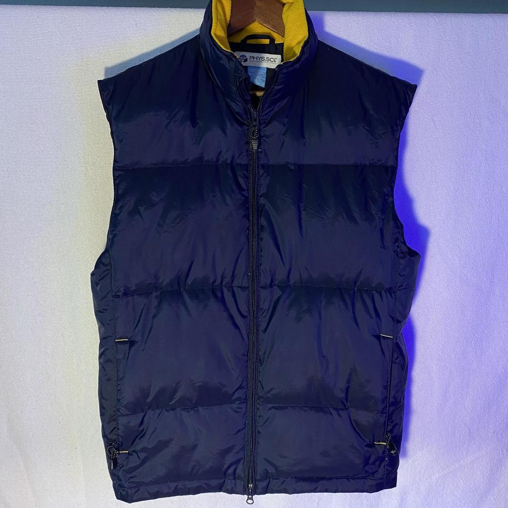 Phys sci men vest small blue